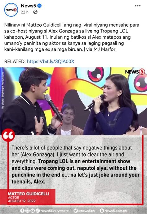 ispyashmatt|Fashion PULIS: Matteo Guidicelli Tells Alex Gonzaga They .